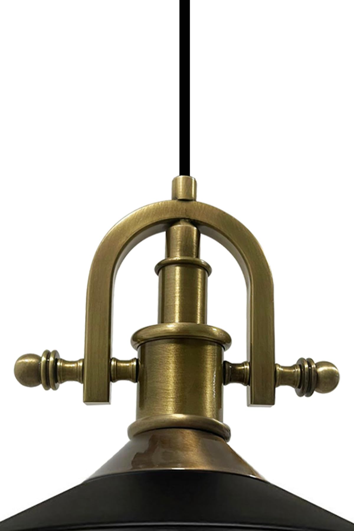 Bamyum Suspension industrielle noire 40 cm Salon, salle à manger, cuisine, style vintage
