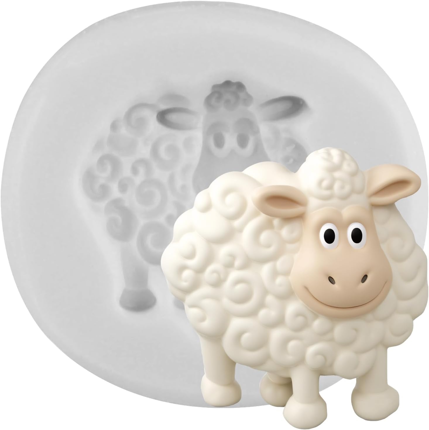 Animal Polymer Clay Mold Sheep Silicone Molds