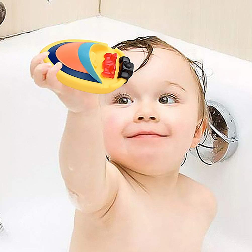 6 pcs/Set Cartoon Boat Train Bath Toys
