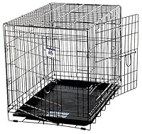 GREAT FOR MEDIUM SIZE PETS - This large portable crate is the perfect size for dogs up to 70 pounds.Removable divider panel provides smaller confinement for puppy training, then allows crate to expand as your dog grows. PERFECT FOR TRAVEL OR HOME USE...