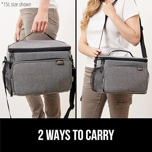 Miniatura 9 de GORILLA GRIP Lonchera térmica para mujeres y hombres, grande a prueba de fugas, reutilizable, suave, con múltiples compartimentos, bolsillos de