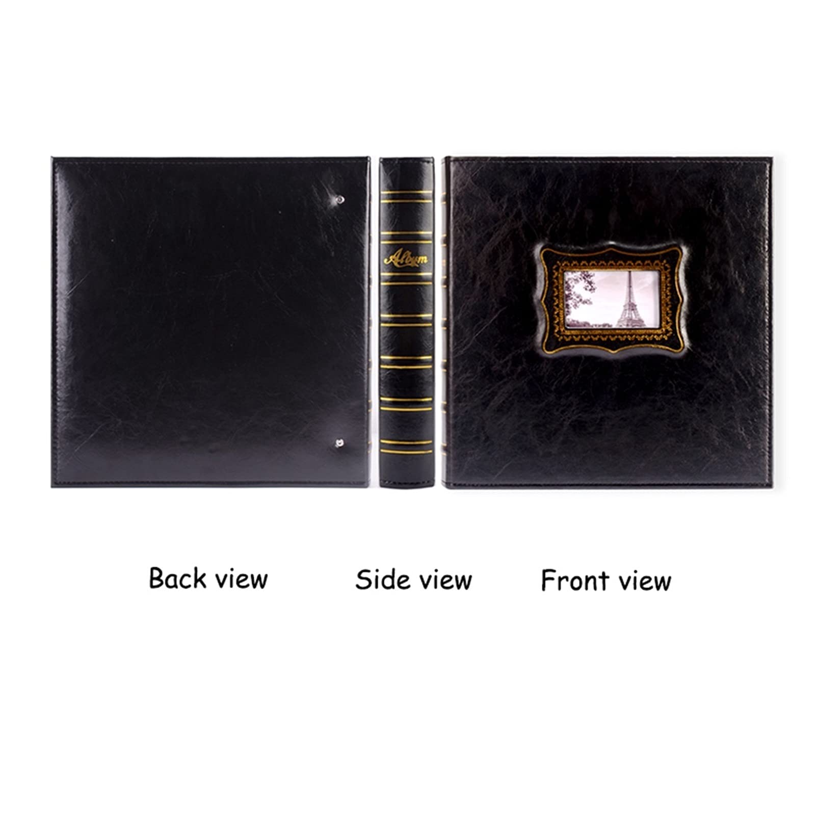ZXHStore Photo Album 600 Pockets - Large Capacity Leather Cover Photo Book Holds Vertical & Horizontal 4