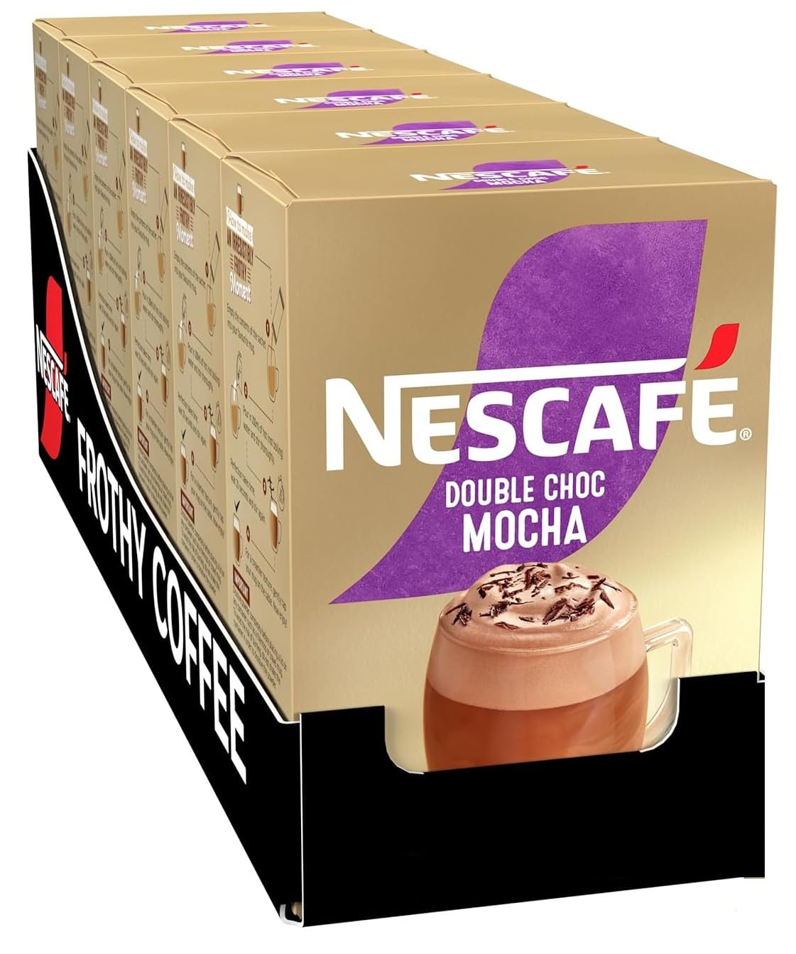 Amazon.com : Nescaf? Cappuccino Double Choca Mocha 8 Sachets 184 g