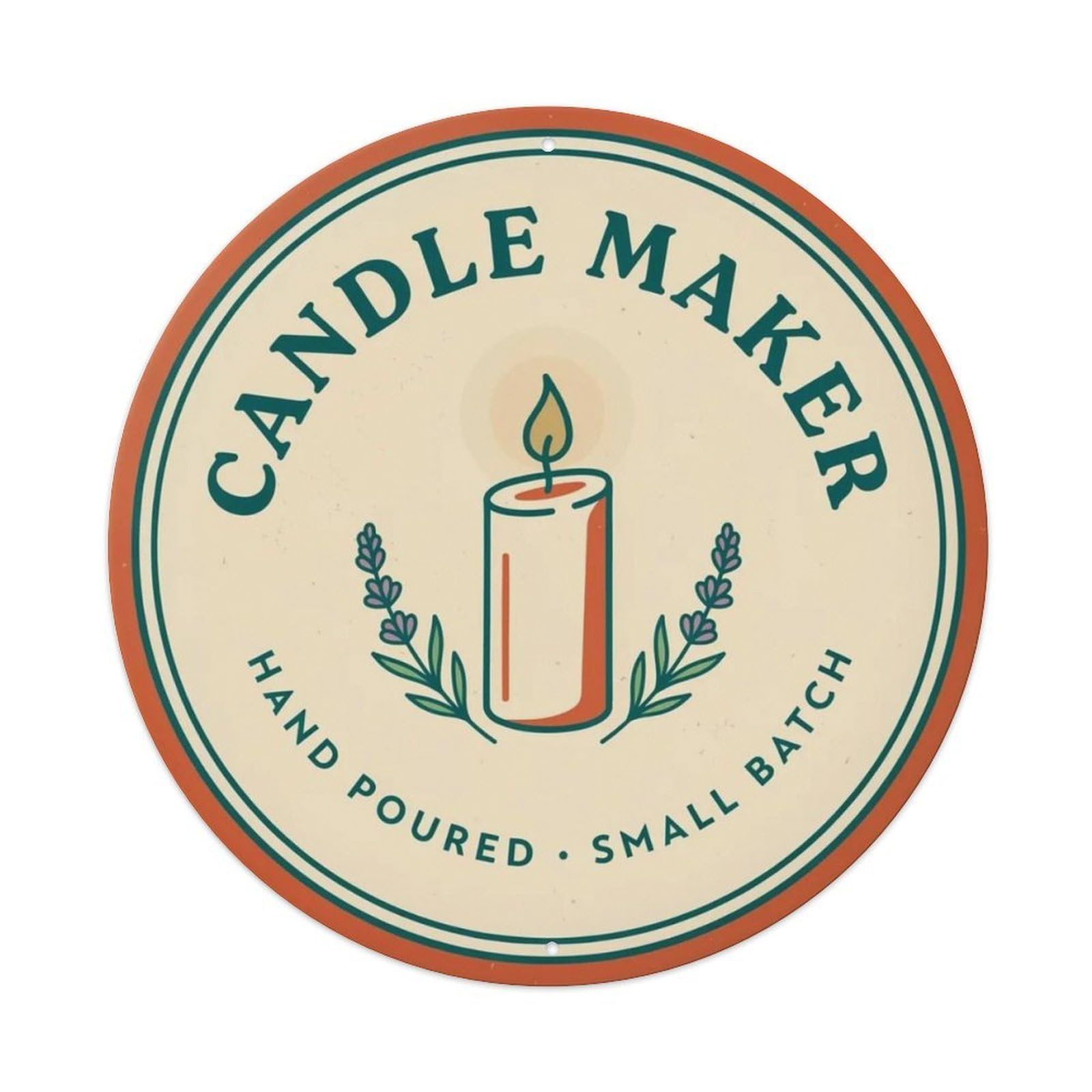 Candle Maker Metal Tin Sign Plaque