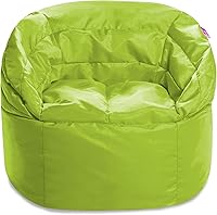 Vista 294 de Posh Creations Puf estructurado cómodo para jugar, leer y ver la televisión, Malibu Lounge, tela de lona para colorear, criaturas