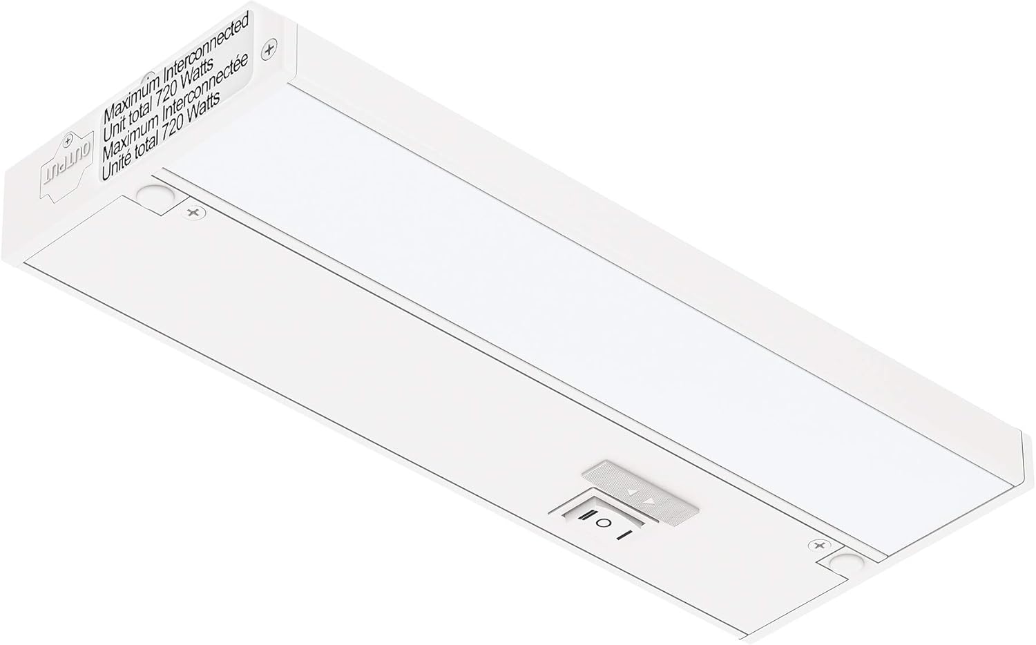 9-Inch White Aluminum Dimmable LED Under Cabinet Light
