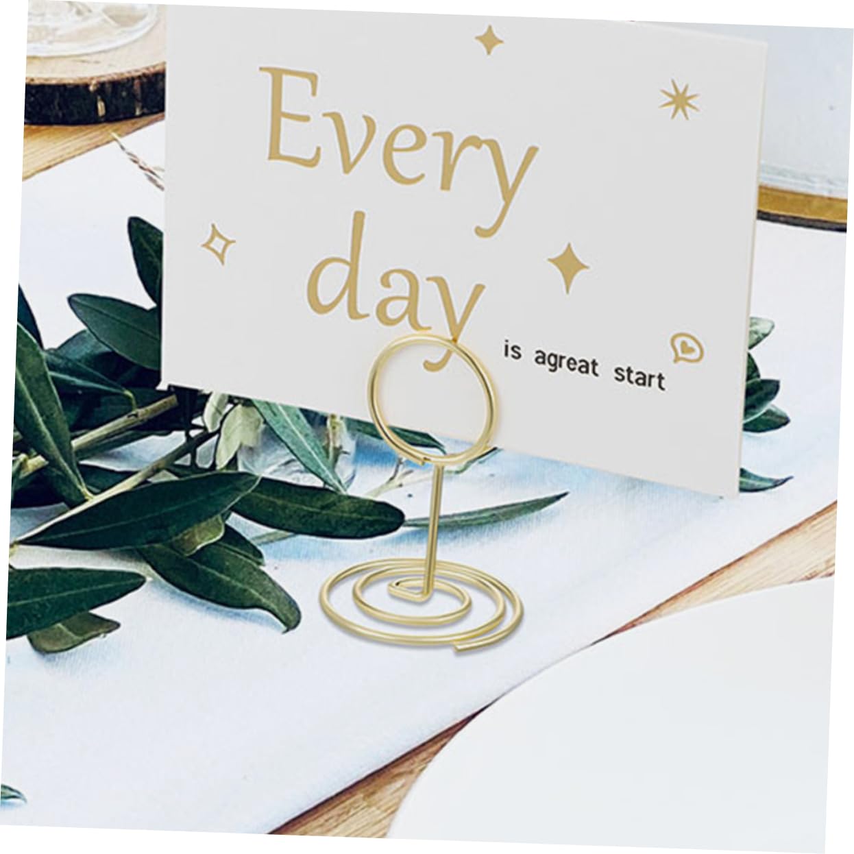 Holibanna 10Pcs Peacock Memo Clip Holders Table Number Stands for Weddings Photos Menus Cards Elegant Centerpiece for Events