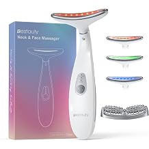 Bestauty Face Massager, 45 Heat EMS Microcurrent Anti-Wrinkle Face Device, 3 Modes Face Toning Device for Skin Tightening & Neck Lifting, Includes a Massage Head, Gift for Women, White