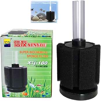 Amazon | YAARUJEE スポンジフィルター XY-180 投げ込み式フィルター