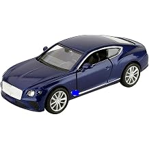 Classic Diecast Metal Alloy Car Model Scale 136 for Bentley Continental Metal Body Plastic InteriorBlue
