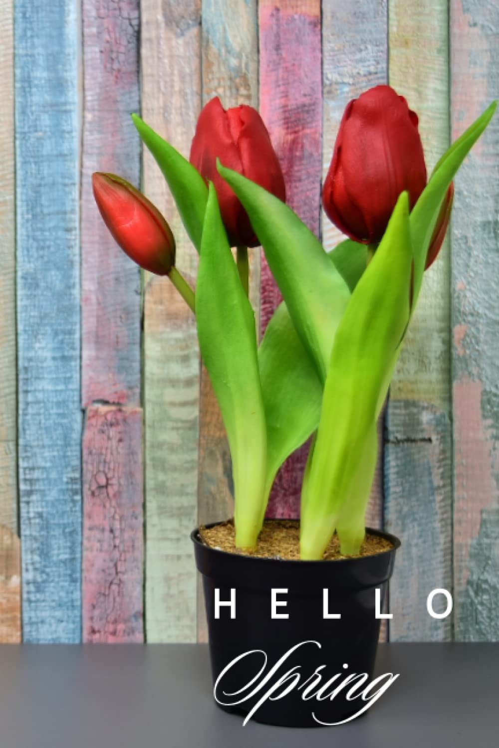 Hello Spring: Zeszyt a5 w kratkę, 80 Stron, Czysty zeszyt do pisania, Notatnik,