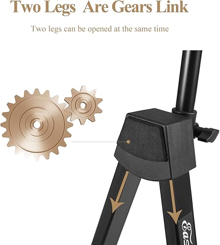 Miniatura 4 de Eastar Soporte para violín con lazos, soporte para guitarra acústica bajo, mandolina, banjo, soporte portátil y ajustable negro, fácil de instalar y