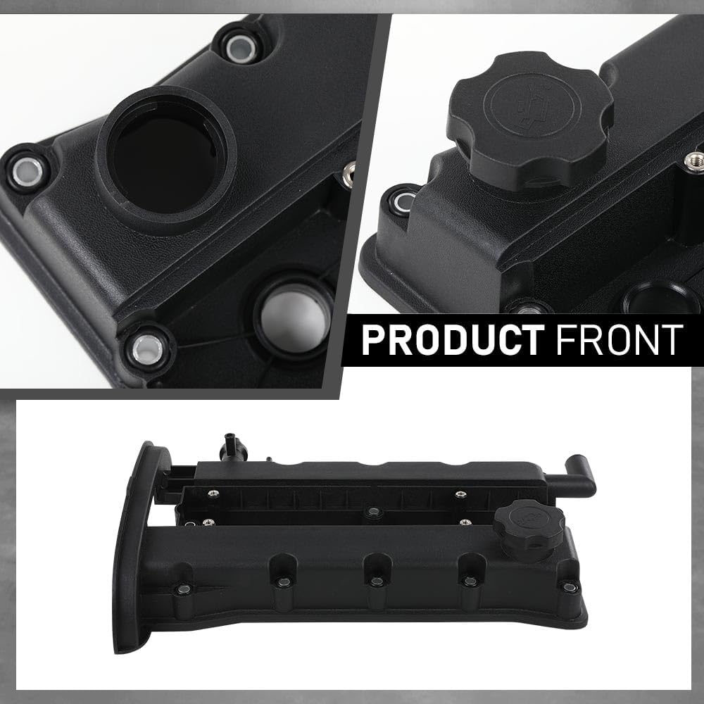 G-PLUS Engine Valve Cover w/Gasket & Cap Compatible with Chevy Aveo 2004 2005 L4 1.6L 96473698