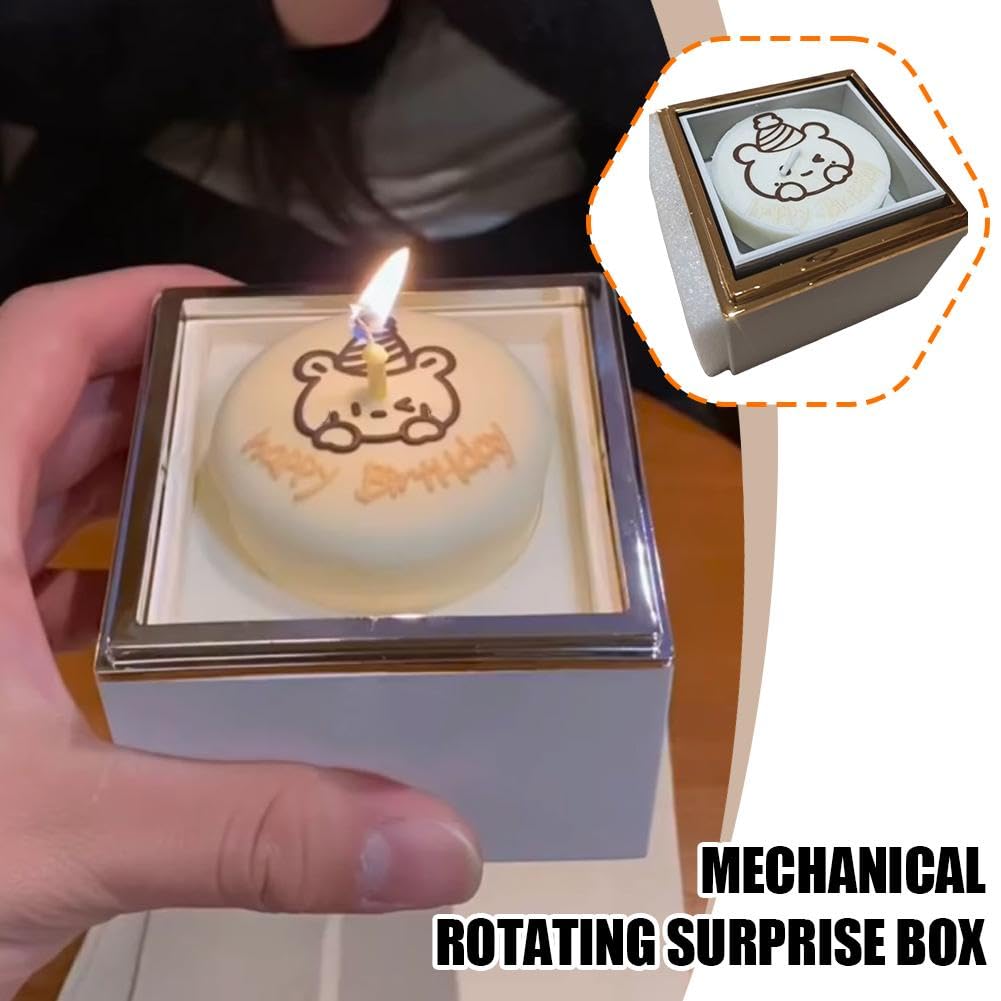 Amazon｜Little Bear ケーキリングボックス 回転可能なクマの