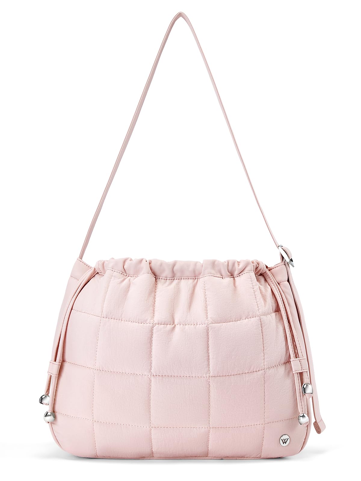 WESTBRONCO Puffer Hobo Bags for Women Puffy Nylon Shoulder Bag, Women's Quilted Handbags with Shoulder Wide Strap