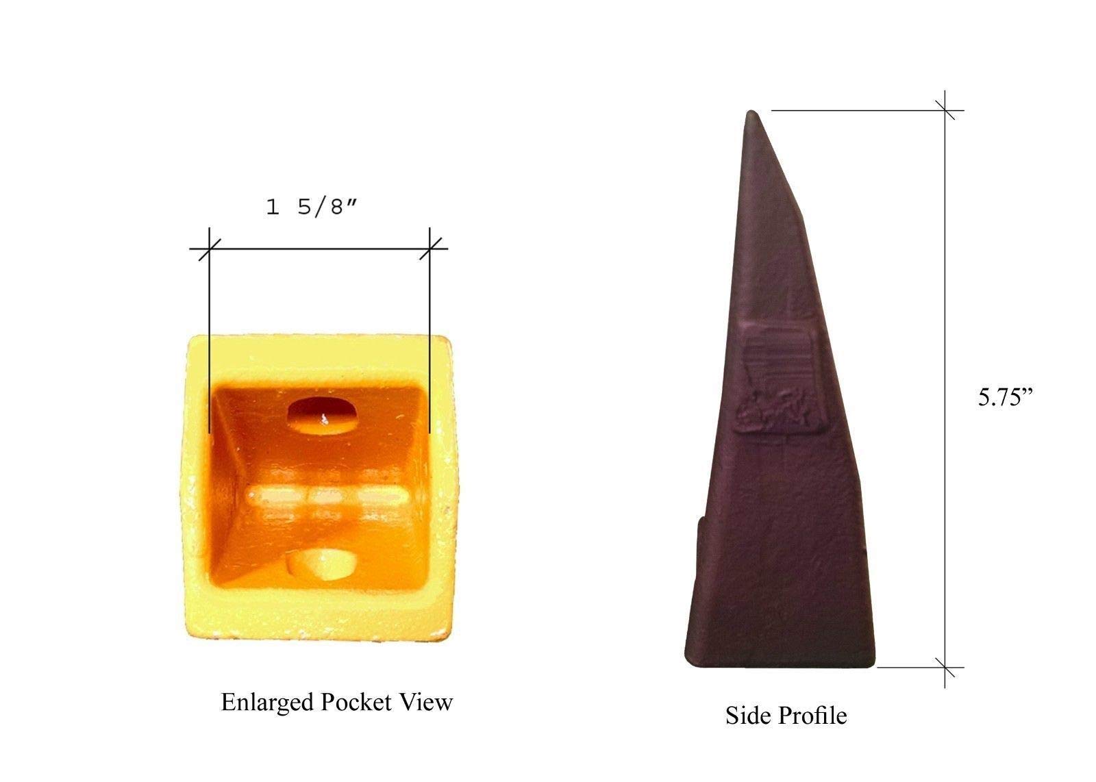 Amazon.com: Bobcat Style Mini Ex, Skid Bucket Shanks, Rock Teeth