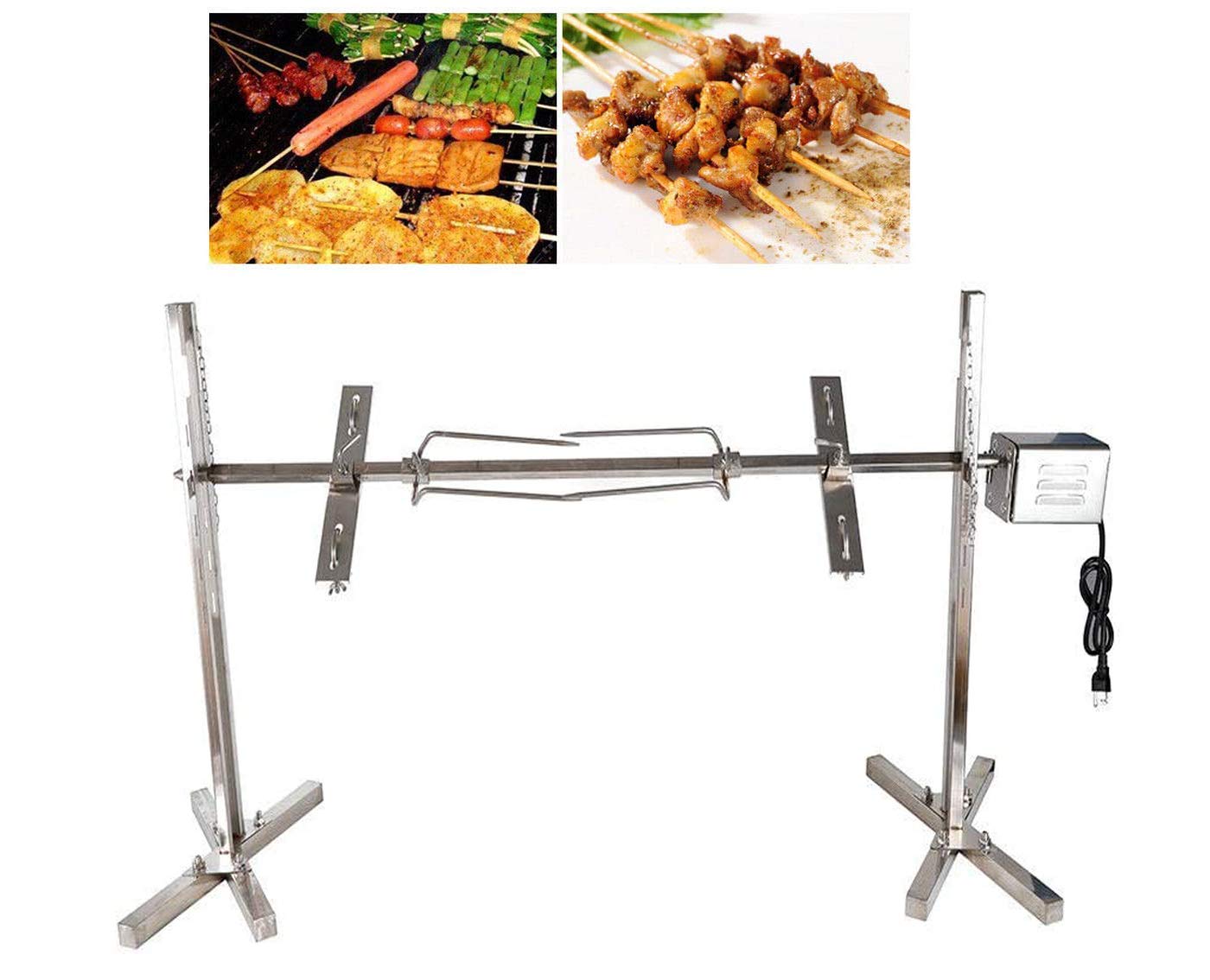 Buy TBVECHI 51" Electric Automatic Rotisserie Grill Kit Large