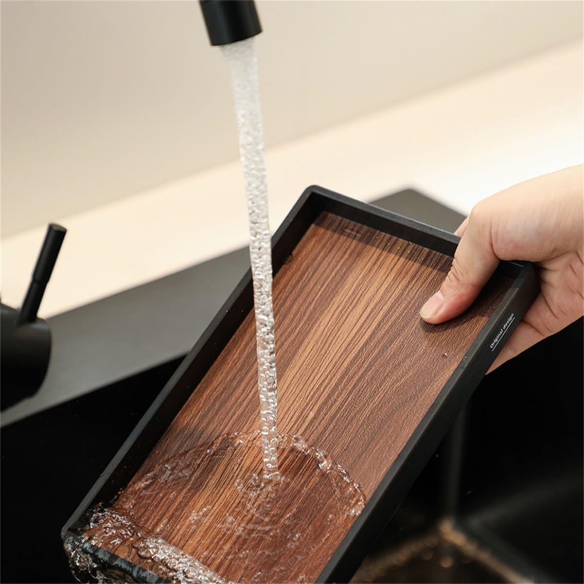 2-in-1 Stainless Steel Knife & Cutting Board Rack with Drip Tray, Multifunctional Kitchen Organizer, Built-in Scabbard for Knives, Board & Lids, Removable Drainage (21.4 x 13 x 22.1cm)