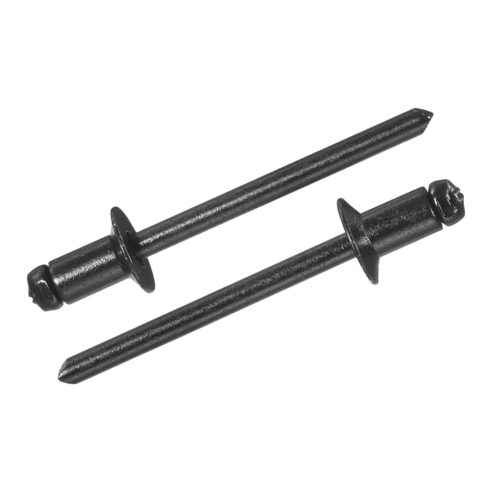 uxcell 100Pcs 3/16"x5/16" Countersunk Head Blind Rivets, Zinc-Plated Carbon Steel Grip and Mandrel Cap Blind Rivets, Black