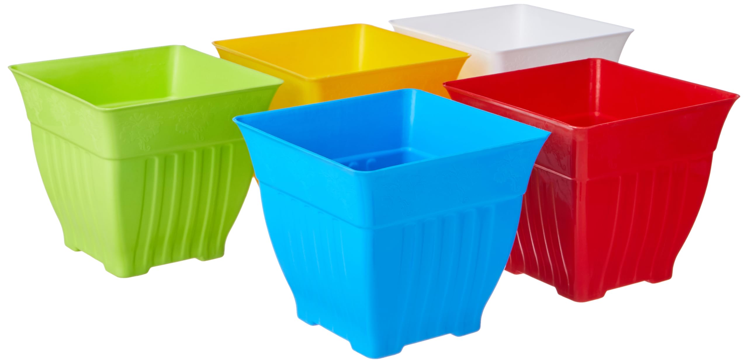 GTB 9 INCH SIMORITA Flower Pot Plant Container 9 INCH Multicolor (4) (B09MZKWP1G) Amazon Price History, Amazon Price Tracker