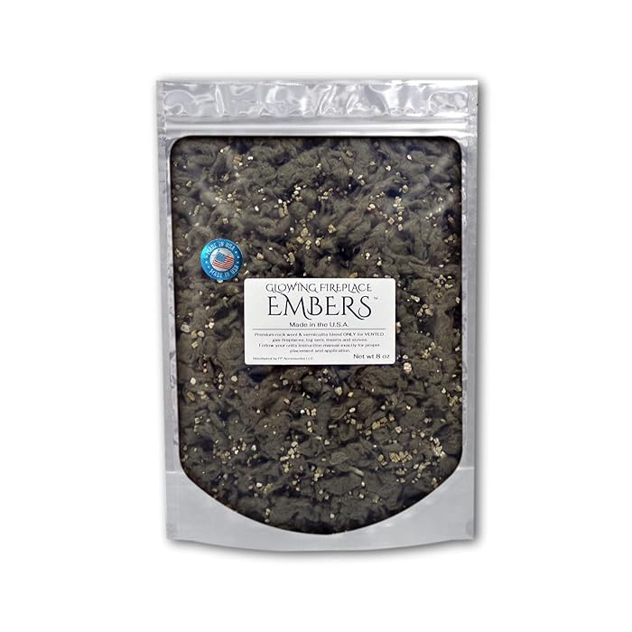Buy Gas Fireplace Glowing Embers, Rock Wool and Vermiculite Blend for