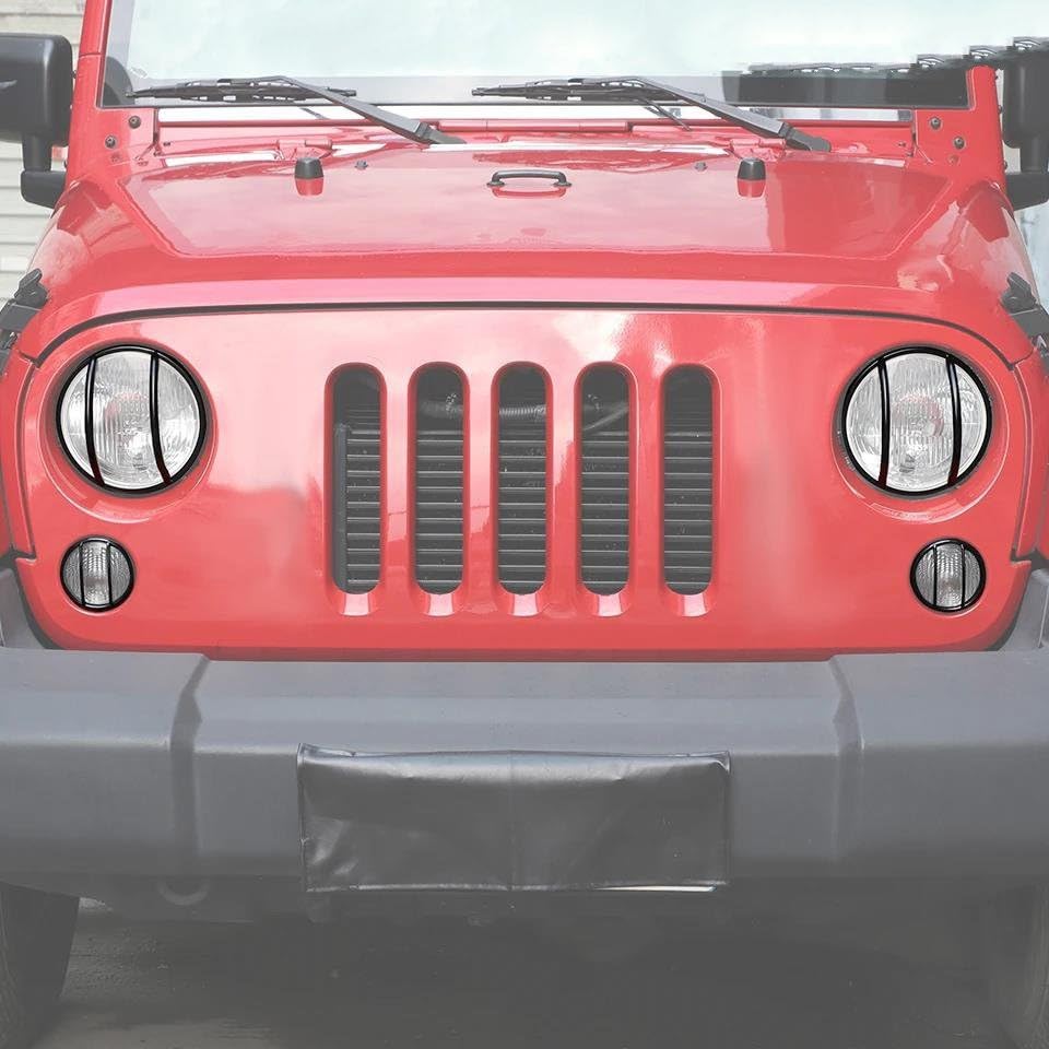 Accesorios cubierta protectora Jeep Wrangler JK 2007-2017 de diseño metálico premium 3