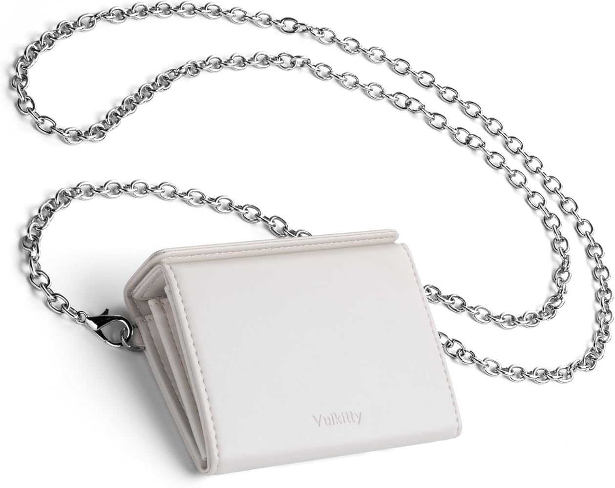 Amazon.com: Vulkitty Credit Card Wallet with Chain Strap for Women