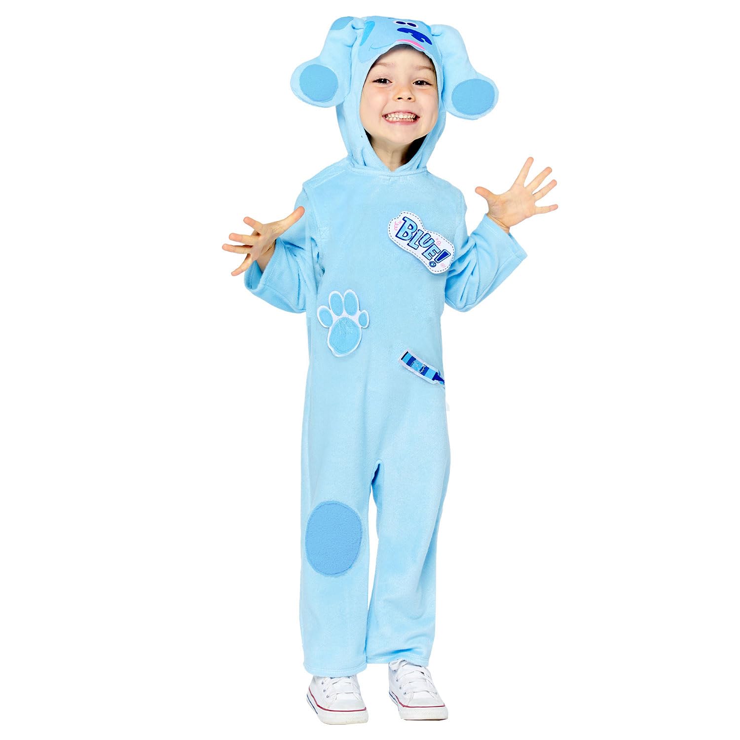 Childs Blue's Clues Jumpsuit Fancy Dress World Book Day Costume Boys Girls Kids (4-6 Years), Multicoloured, Size: 4-6 Years - Image 2