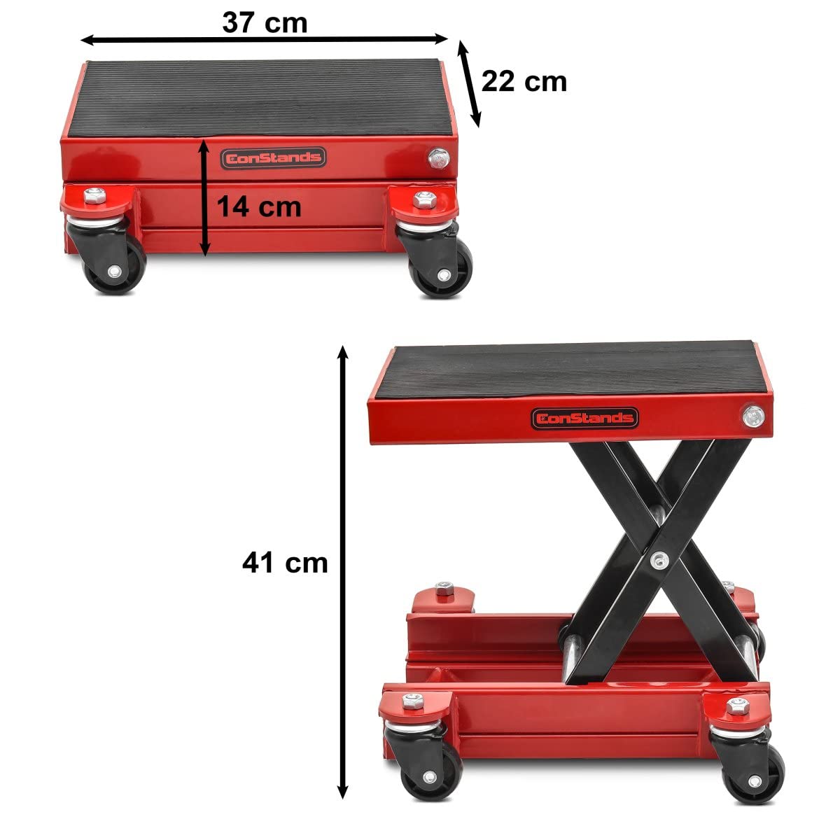 Moto Elevador Tijera Peana/Plataforma HR1 500kg Rojo DPLB1