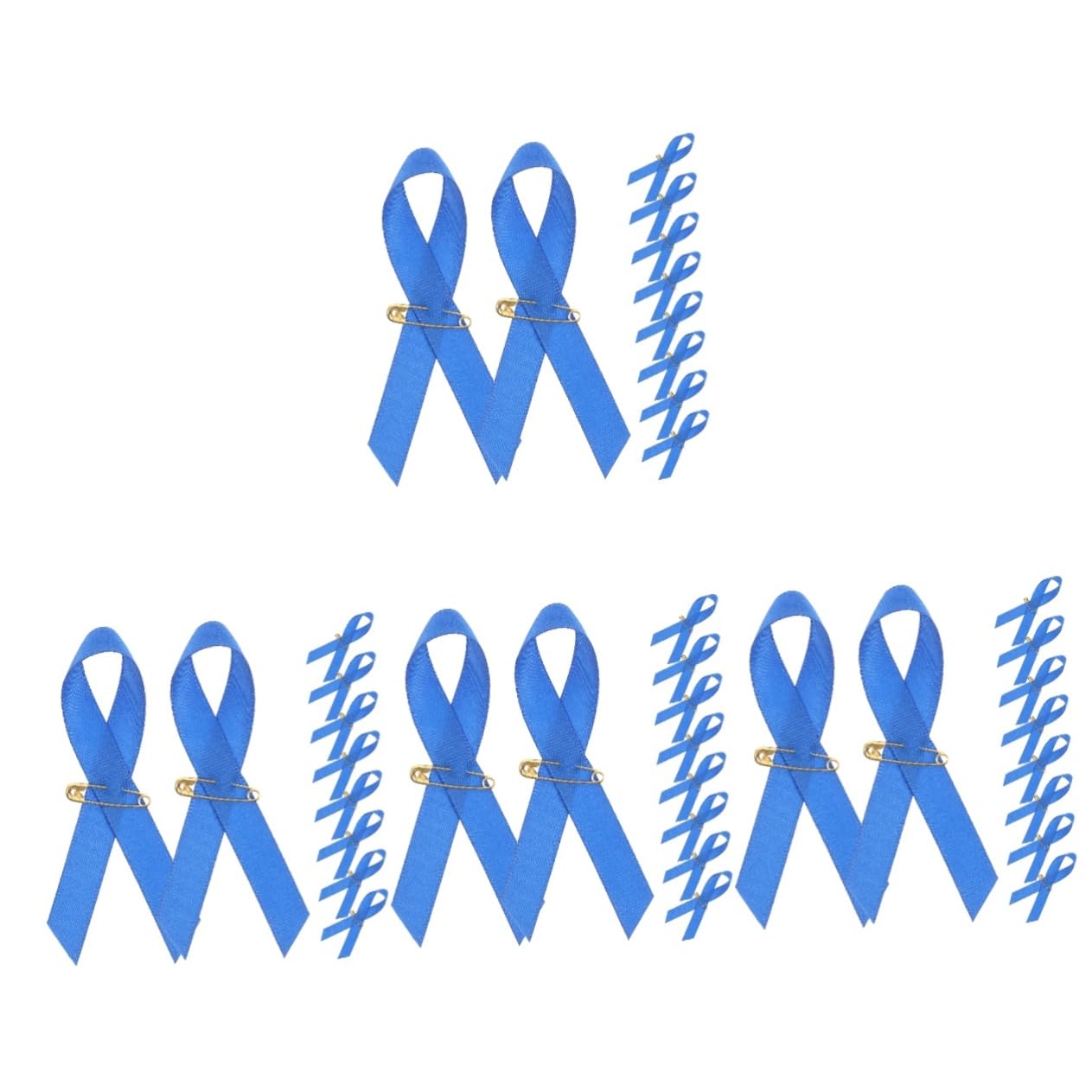 jojofuny 400 Piezas Broche De Caridad Pasador De Cinta Pequeño Pasador De Cinta Azul Pin De Solapa De Cinta Morada Insignia De Broche De Pecho Broche De Cinta Benéfica Paño Apliques Único