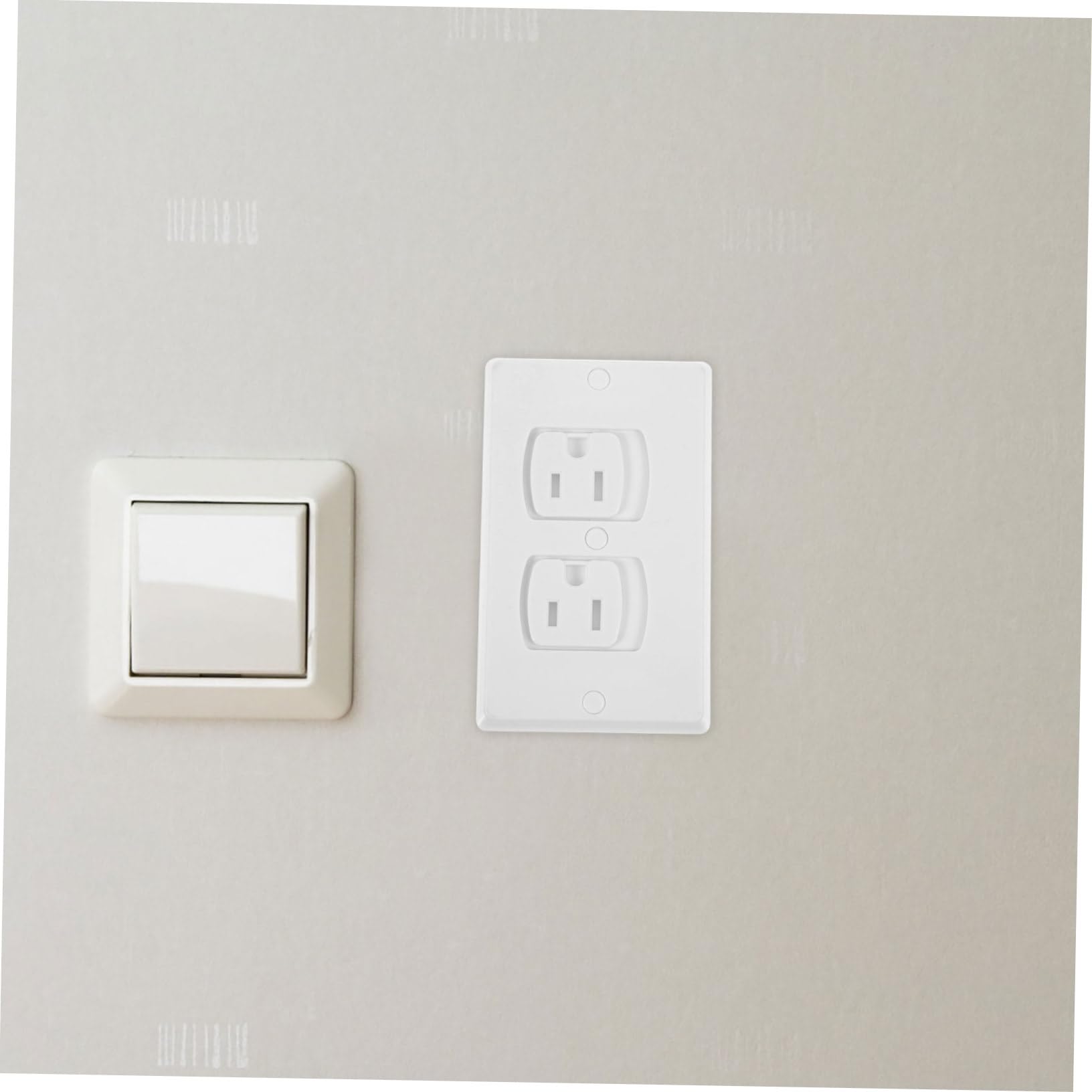 TOYANDONA 10pezzi Copriprese Elettriche in Abs Coprispine Di Sicurezza Per Ragazzo Ragazza Ragazza Tappi Per Prese Muro Con Viti Isolati e Resistenti Per Proteggere Le Prese Domestiche