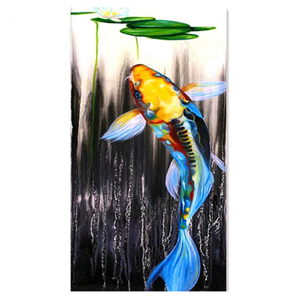 Diamond Painting Poisson Grand Format pour Couvrir Vos Murs Vides avec un Art Craft Lumineux