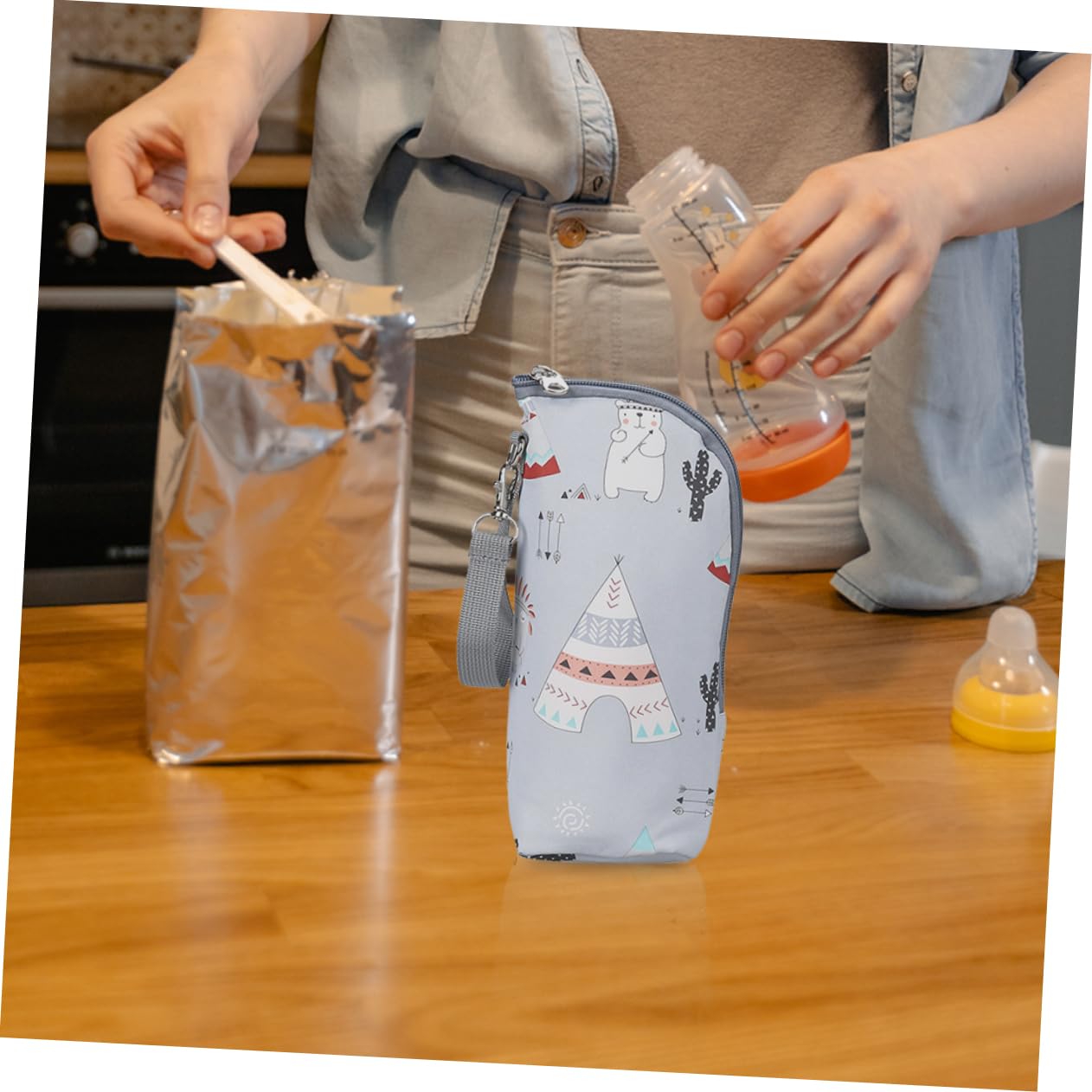 ifundom 5piezas Bolsa Térmica para Biberones De Aislante y Resistente para Exteriores Compatible Mayoría De Botellas De Leche Infantil
