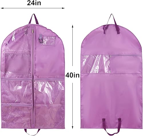 Miniatura 2 de Bolsa de ropa colgante impermeable, bolsas de ropa de 40 pulgadas para colgar ropa, bolsas de ropa para almacenamiento de viajes, bolsa de ropa de