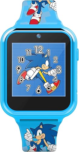 Miniatura 2 de Accutime SEGA Sonic The Hedgehog - Reloj inteligente con pantalla táctil de aprendizaje educativo para niños niñas y niños pequeños AZUL Sonic