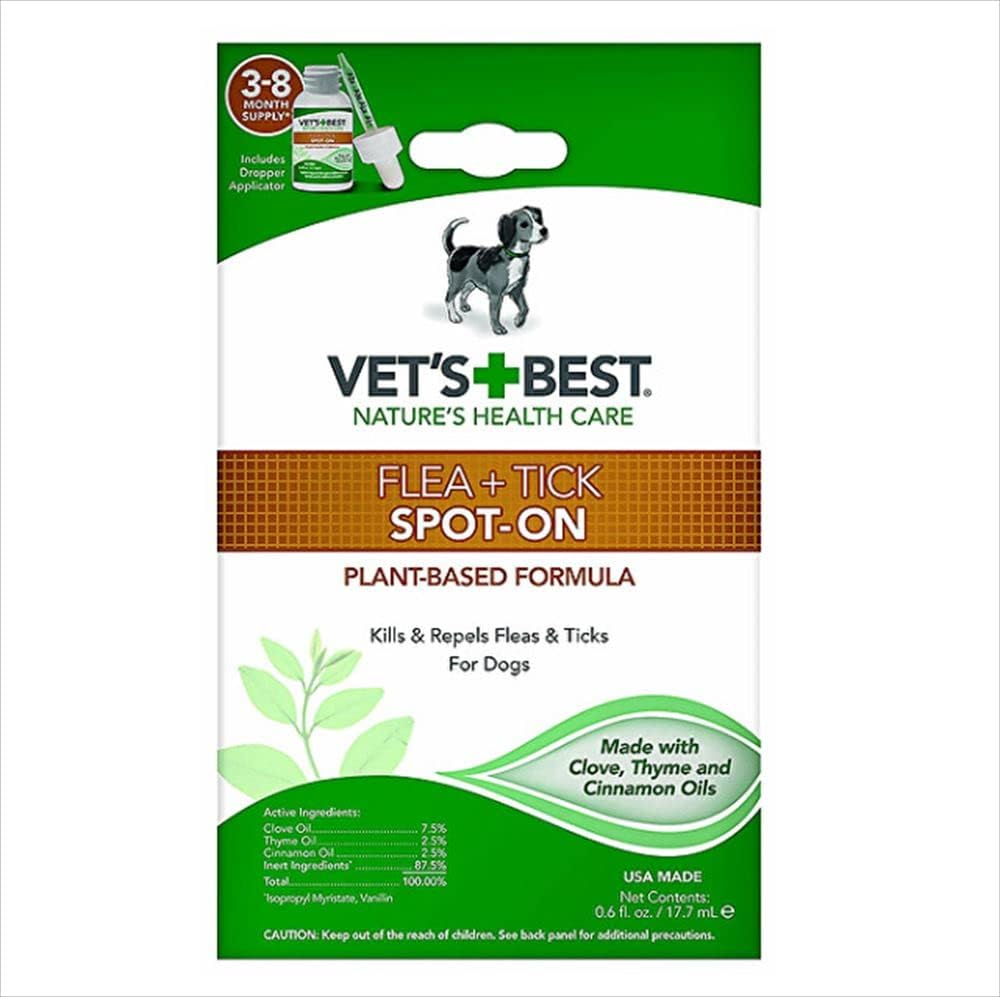 Vet's Best Flea and Tick Spoton Drops Topical Flea