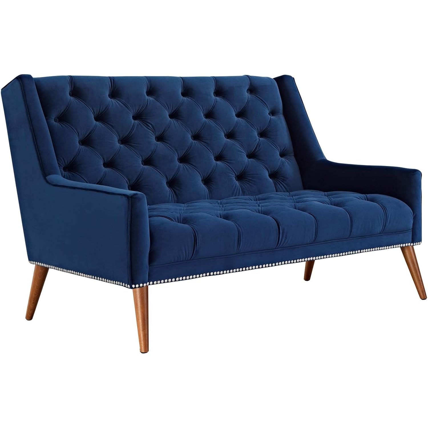 Modway Peruse Upholstered Modern Tufted Loveseat With