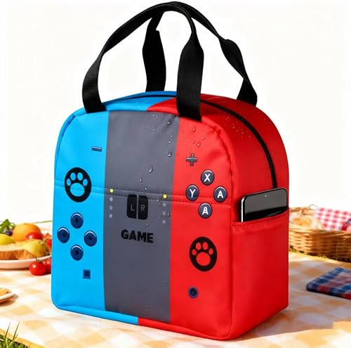 Miniatura 2 de Lonchera loncheras reutilizables con aislamiento portátil unisex a prueba de fugas (rojo y azul)