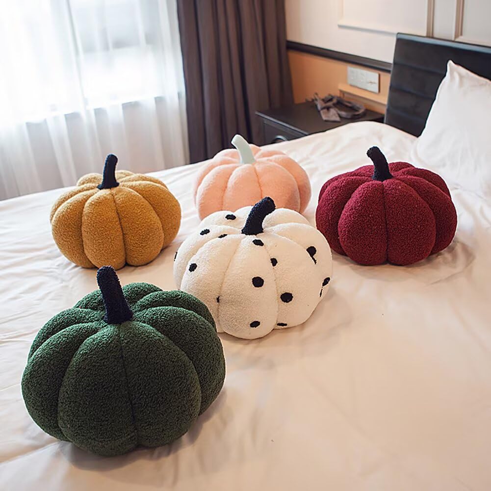 Kürbis Kissen 23cm - 3D Plüsch Sofakissen Für Herbst & Halloween Deko