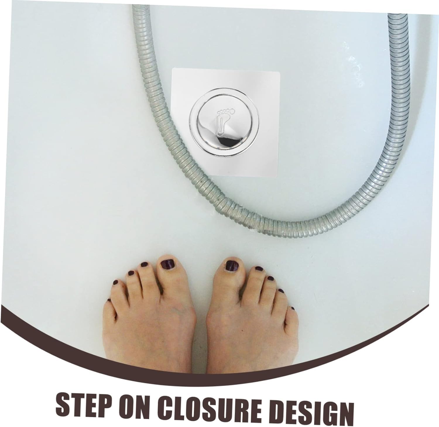Tapón de filtro de baño, presione el núcleo de resorte, tapón de pelo for desagüe de ducha, bañera, colador de acero inoxidable, tapón de desagüe for fregadero, tapones for bañera, fregadero de acero