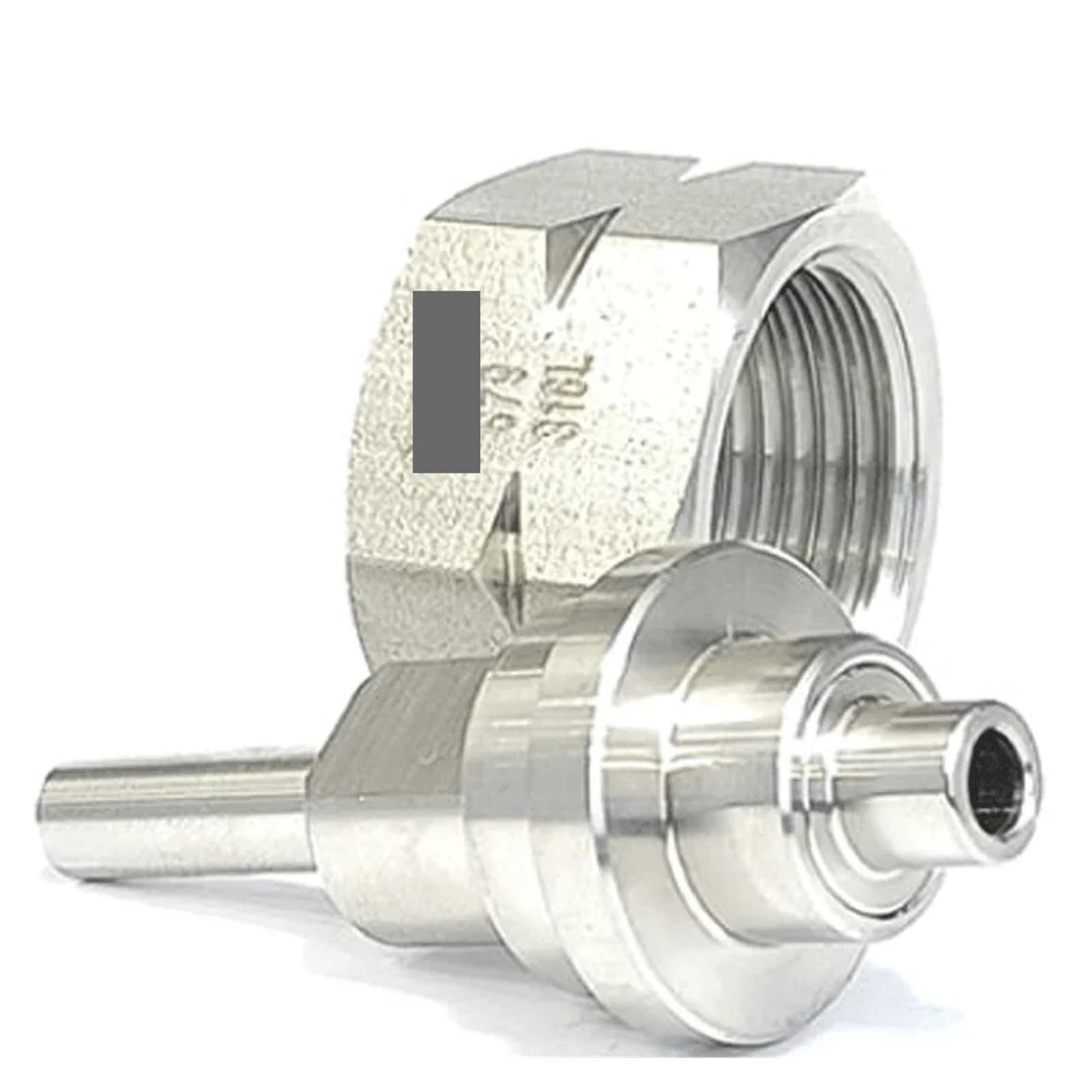 Conector de tubería de acero inoxidable SUS316L de soldadura automática CGA679 a 1/4"