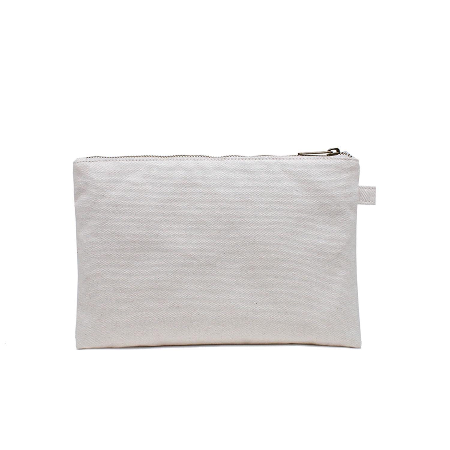 YONBEN Kosmetiktasche Aus Baumwoll-Canvas – Quadratischer Organizer Mit 8 Fächern, Für Handtaschen, Beige