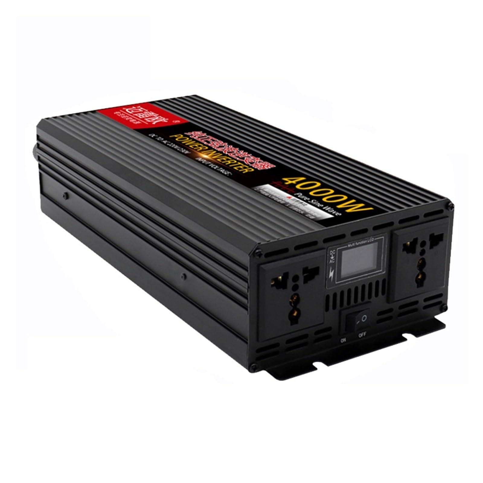 Onduleur de véhicule 4000W avec double prise et double ventilateur pour un usage domestique