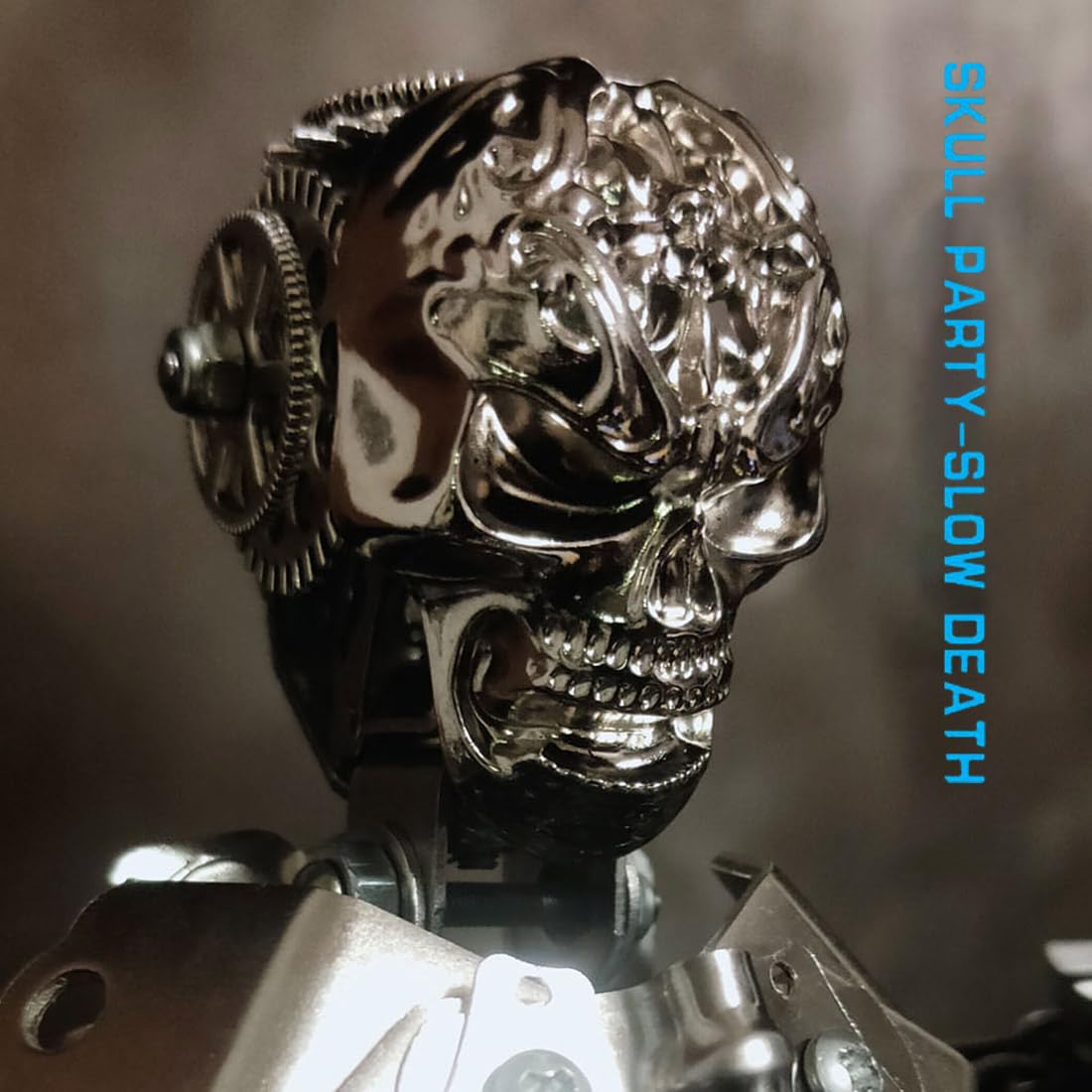 3D Metall Puzzle für Erwachsene, Futuristisches Mech-Skelett Modellbausatz mit Bewegliche Gelenke, DIY Kreativ und trendig Puzzle Modell für Desktop Ornaments & Geschenke (1250 Teile)