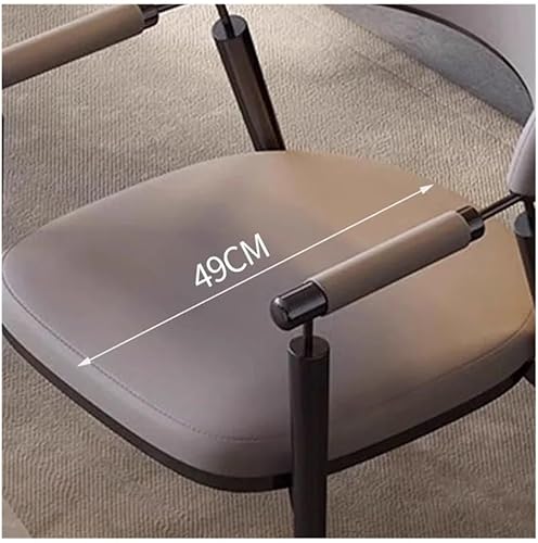 Miniatura 5 de Sillas de comedor, Modernas sillas de comedor de cuero sintético conjunto con brazos asientos de cocina,Sillas para comedor