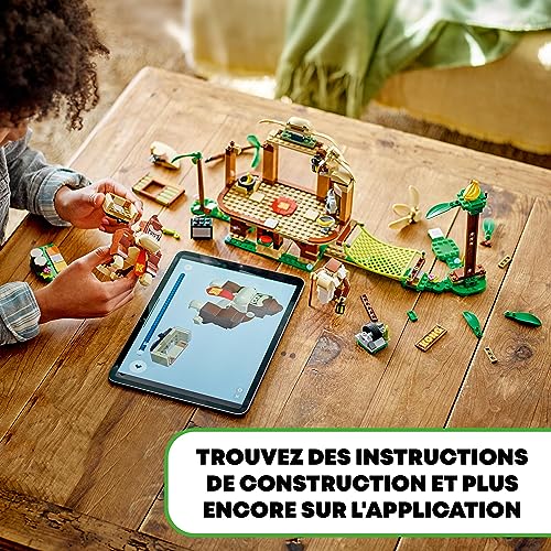 LEGO Super Mario Ensemble d'Extension La Cabane de Donkey Kong - Jeu de Construction avec 2 Personnages à Combiner avec Un Pack de Démarrage pour Enfants - Jouet Fille ou Garçon Dès 8 Ans 71424