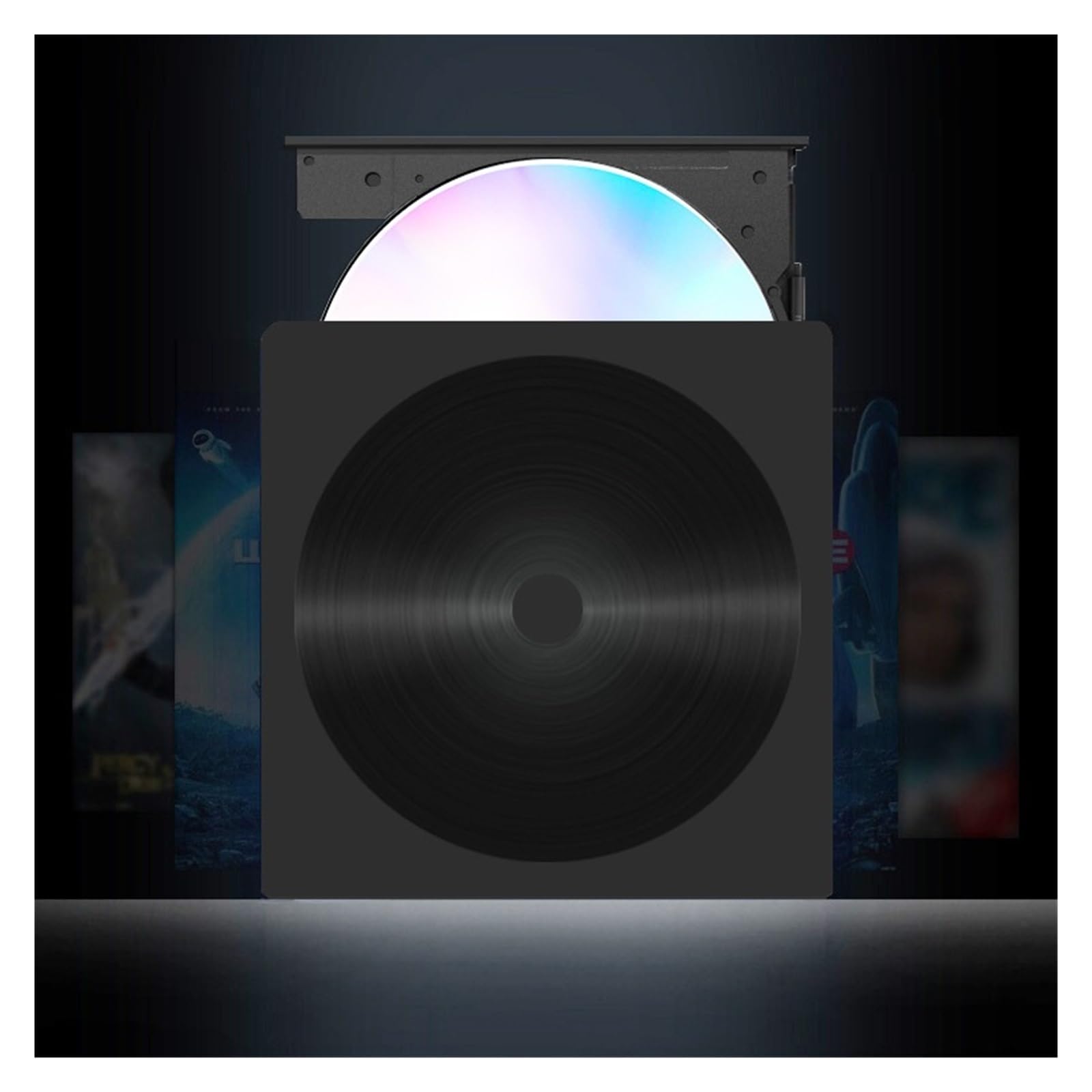 Unidad Óptica Externa, Grabadora De DVD con Textura De CD, Portátil Tipo C, Unidad Óptica Móvil De Interfaz Dual Usb3.0