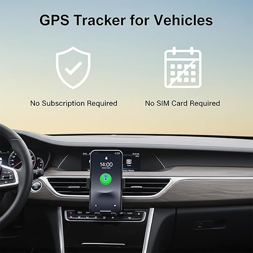 Vista 3 de Paquete de 2 mini rastreadores GPS para vehículos que funcionan con Find My (solo iOS) en tiempo real, rastreador de automóvil en tiempo real