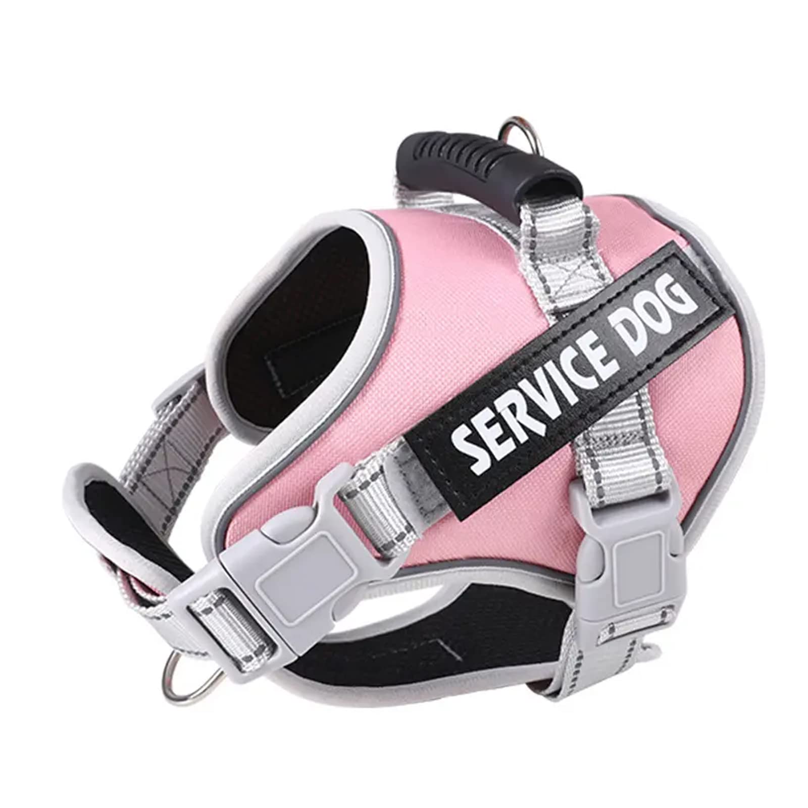 emily pets Service Dog Harness, No Pull in Trainning Dog Harnesses with Handle & Adjustable and Reflective No Chock for Small Medum Large Pets Walking and Running(Light Pink,Large), Pack of 1 (B0BSNDCZZ6) Amazon Price History, Amazon Price Tracker