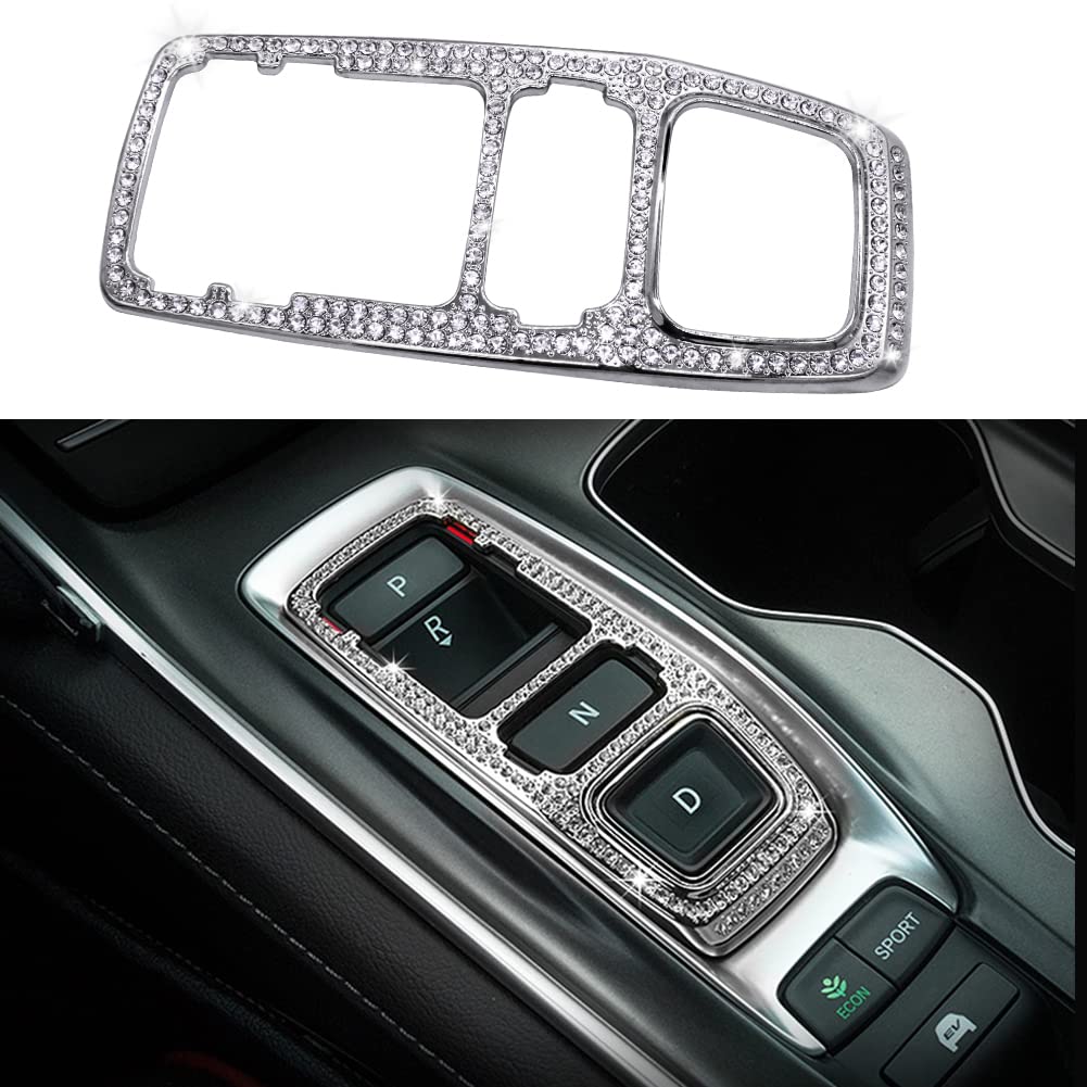 Bling Accord Accessories Gear Shift Panel Sticker Trim Shiny Crystal Decorative Decals Compatible with Honda Accord Accessories Hybrid 10th 2022 2021 2020 2019 2018